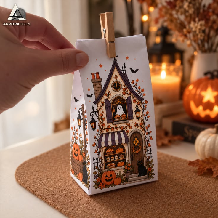 Halloween Geschenktüte zum Ausdrucken – eine kreative Druckv