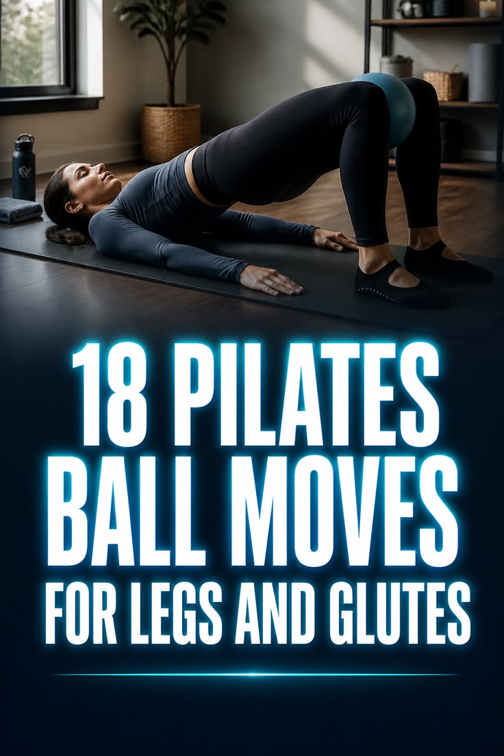 Pilates ball moves for glutes and legs make familiar bridges
