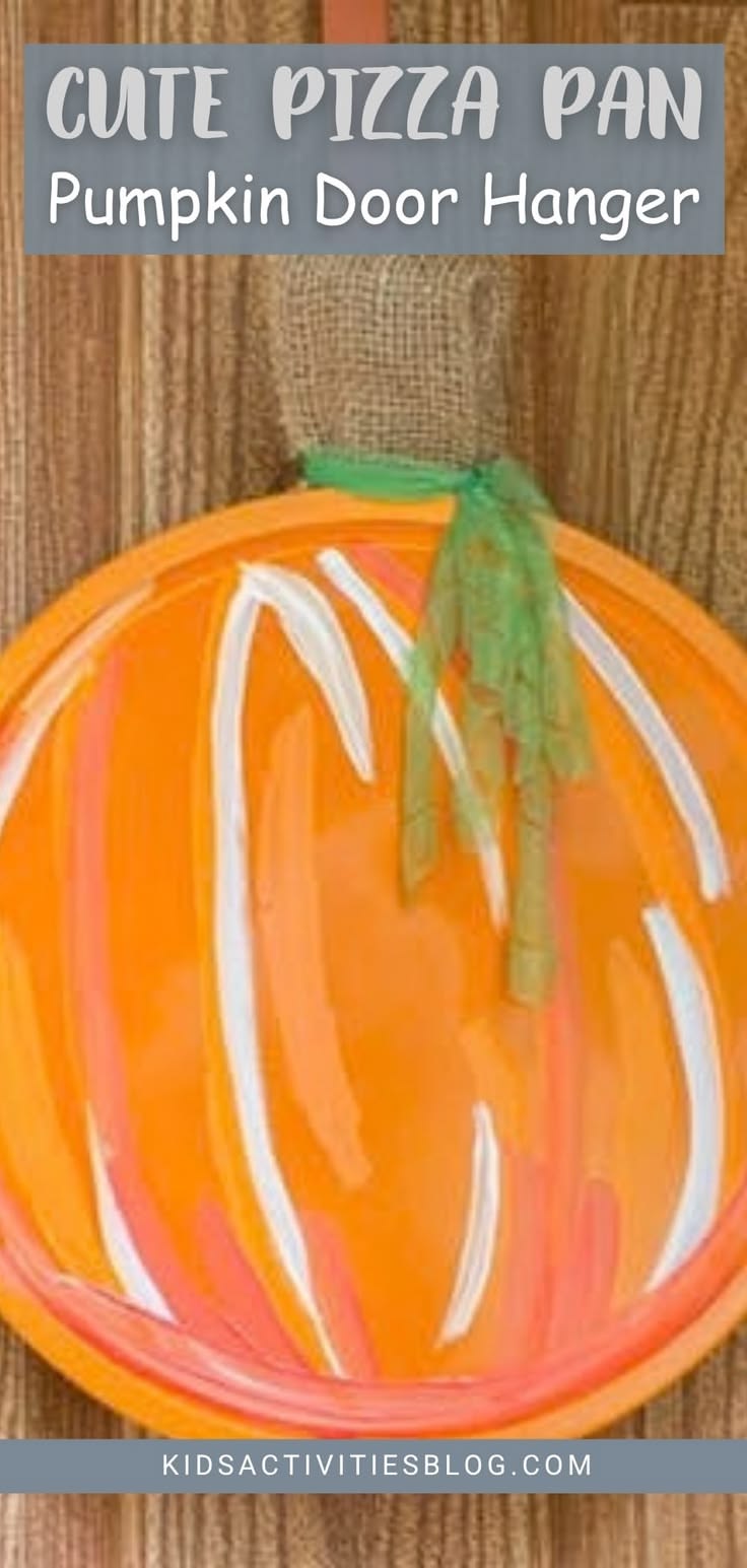 Add a festive touch to your home with this easy pumpkin door