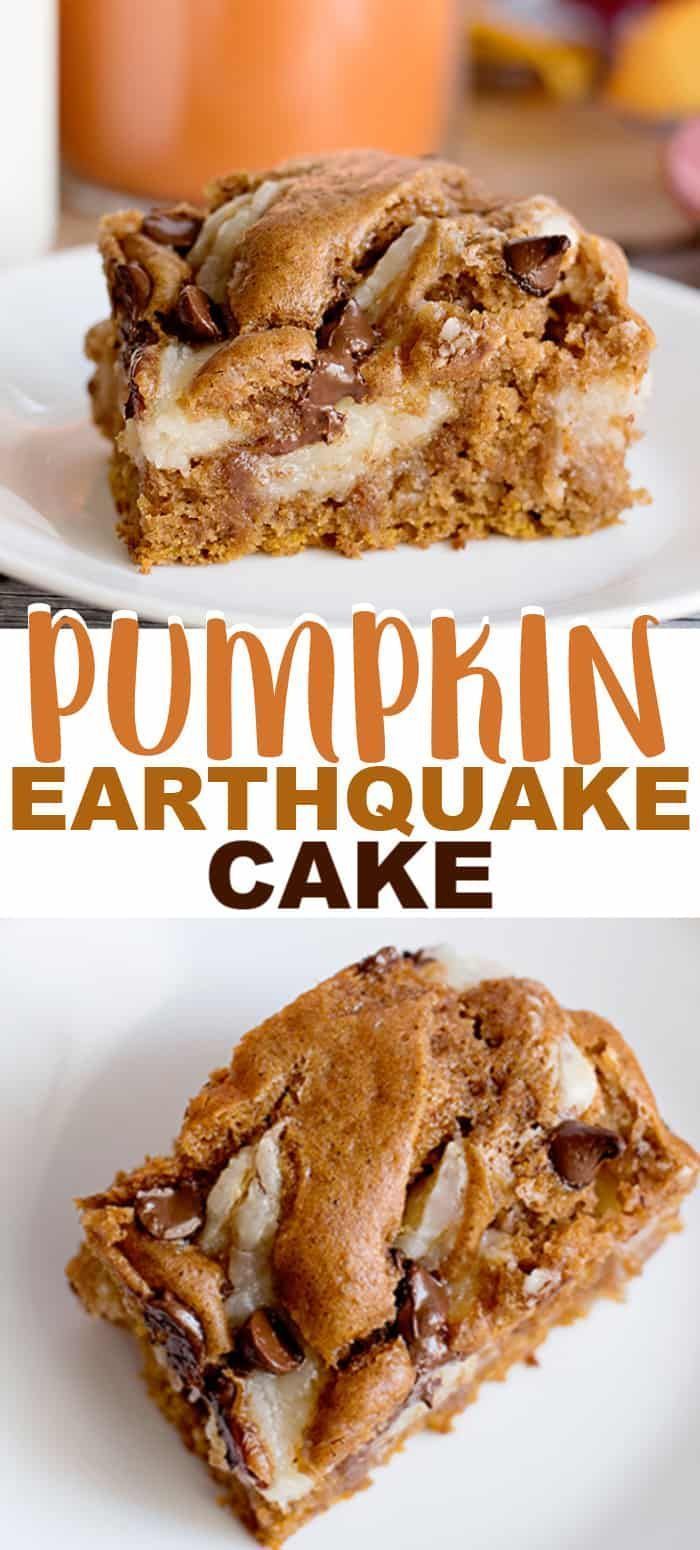 Pumpkin Earthquake Cake - This easy Pumpkin Earthquake Cake 