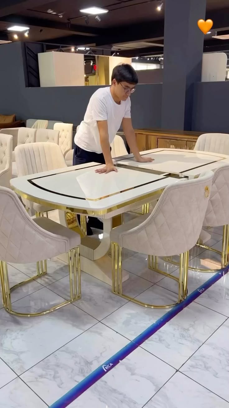 Mesa incrível!! 😍🧡 #moveis #casa #decoração #cozinha #quarto