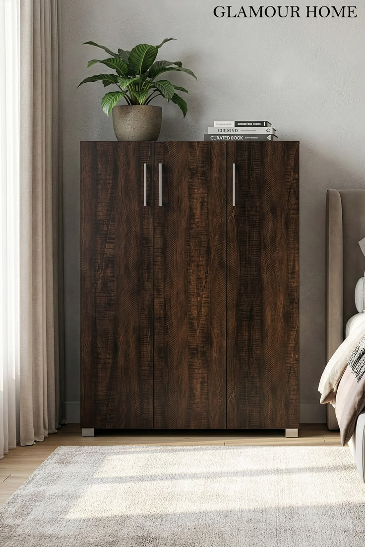 This shoe cabinet is where you can give your shoes a neat an