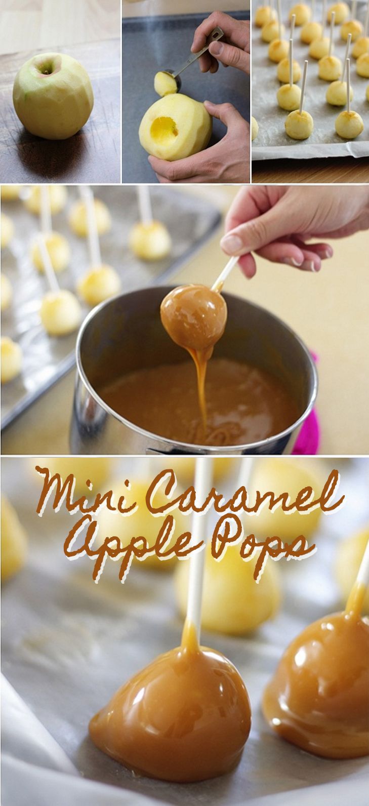 Mini Caramel Apple Pops Recipe | Christmas Party Appetizer I