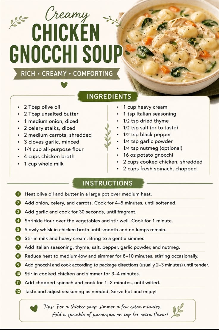 chicken gnocchi soup