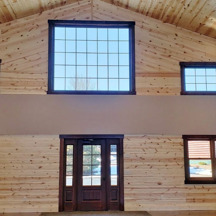 A few more photos of the 1x8 carsiding at Cedar Valley Resor