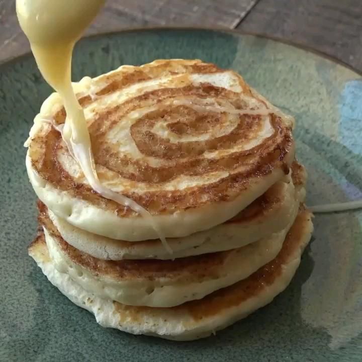 Cinnamon Roll Pancakes