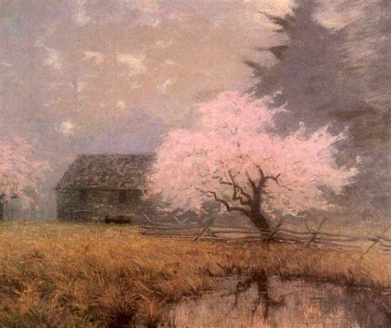 Cherry Blossoms - Lovell Birge Harrison
