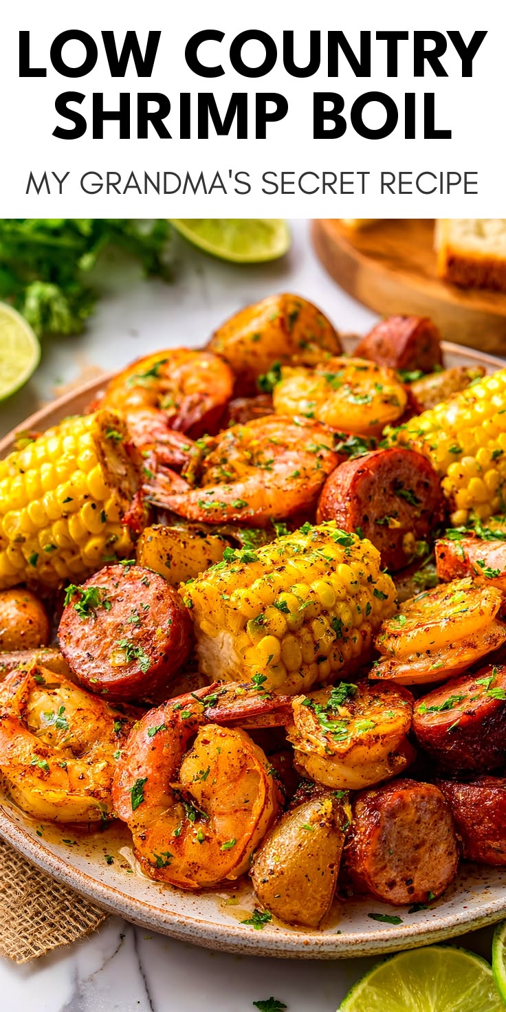 This Easy Low Country Shrimp Boil is such a crowd-pleaser an