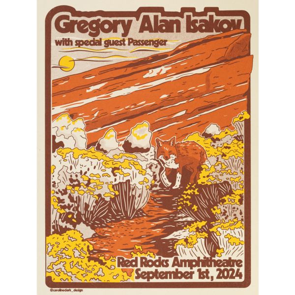 Red Rocks 2024 Poster — Night 1 (9/1)