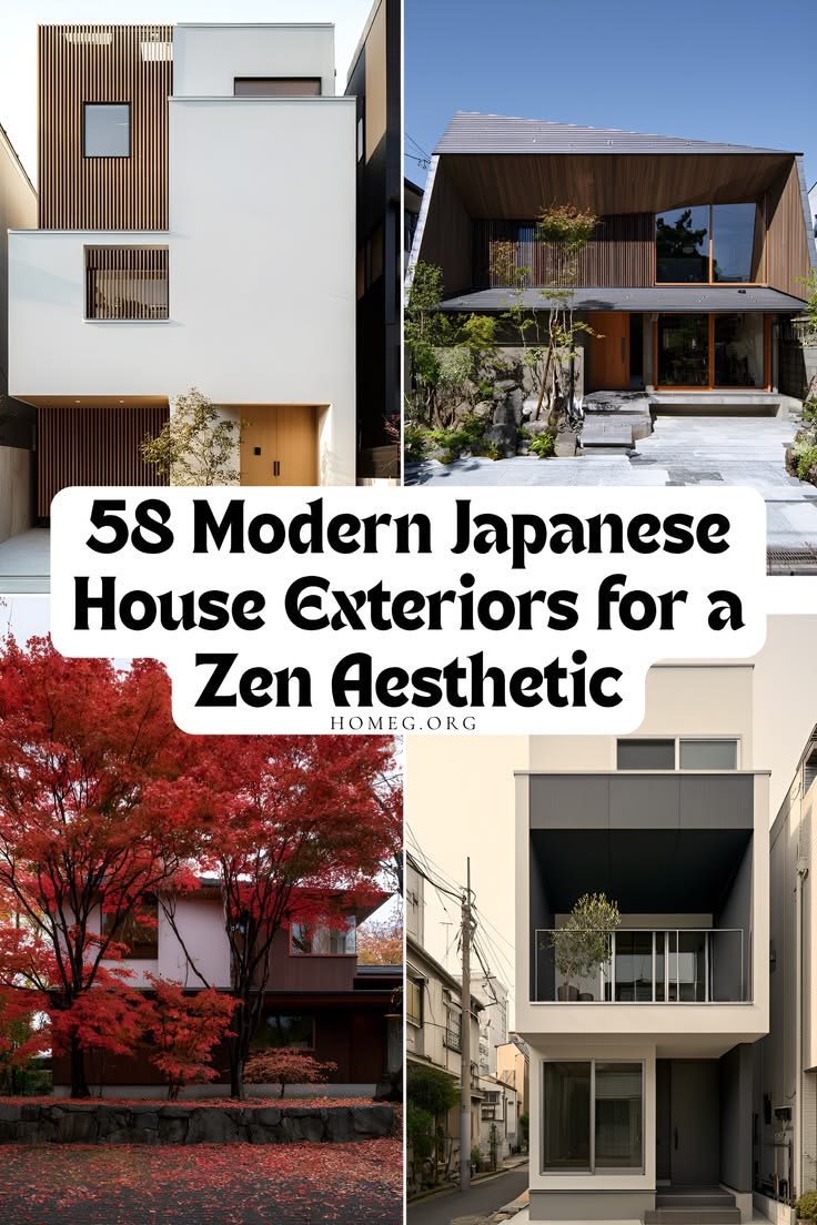 Modern Japanese house exteriors master the art of quiet rest