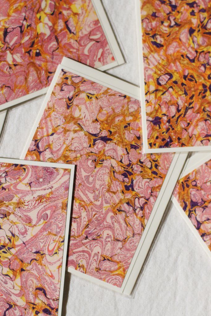 Marbled Card, Pink – Genara