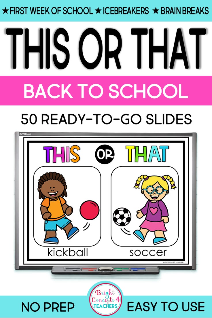Kick off the first week of school with a fun, low‑prep This 