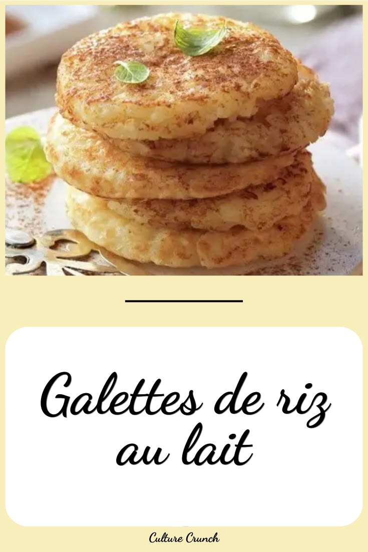 Galettes de riz au lait : un dessert sans four, frais et cré
