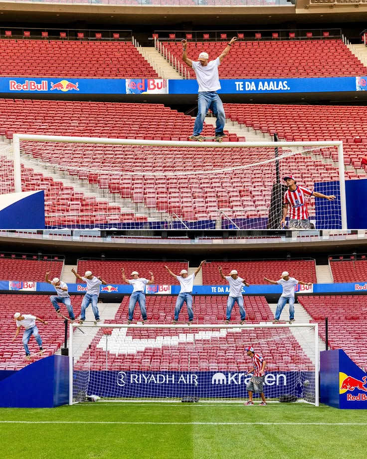 Red Bull convertit une cage de foot en rail de skate : Danny
