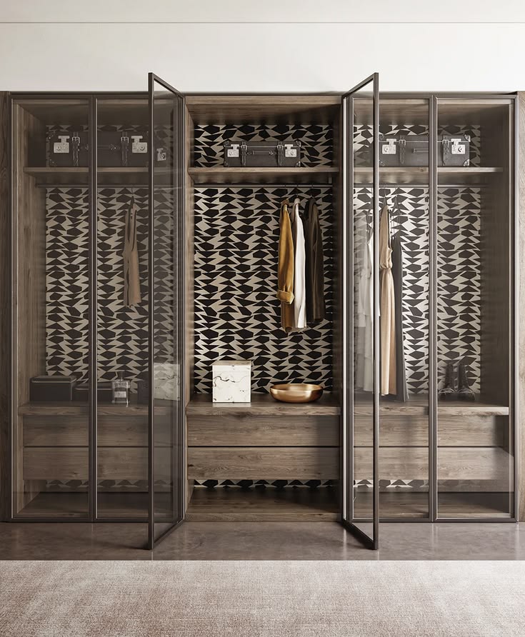 Elevate a closet, dressing room, or wardrobe interior with t