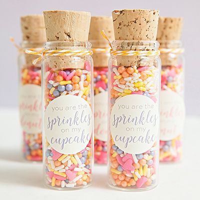These are by far the most adorable, DIY sprinkle party favor