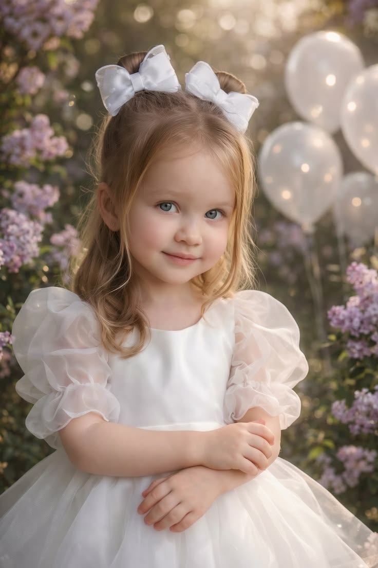 2pcs Kids' Mesh Bow
Белые банты на выпускной в детский сад
К