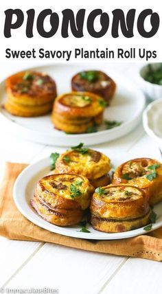 Pionono (Stuffed Fried Plantain) — savory plantain rolls stu