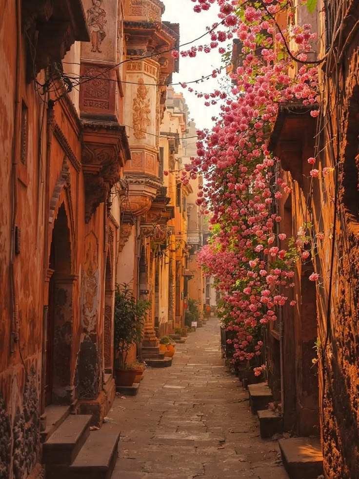 "Lost in the timeless charm of Banaras this spring. The old 