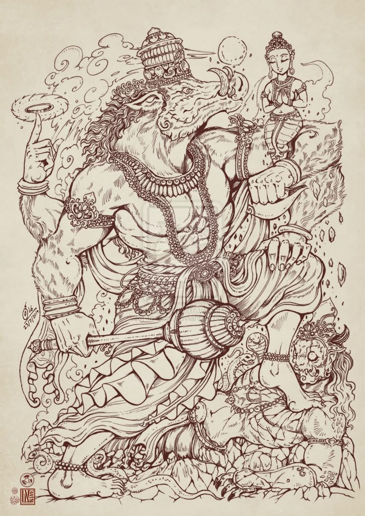 Varaha avatar. By Insine Cartoonist Little Kailash : Family 
