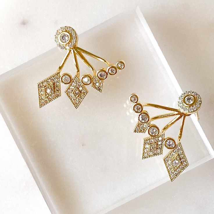 Our Fate and Chance Earrings are princess-worthy, bride-wort