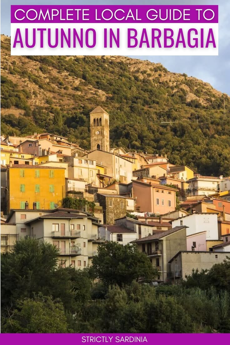 Are you planning to visit Sardinia in autumn? Autunno in Bar