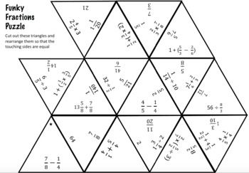 A funky triangle puzzle to help your students consolidate th