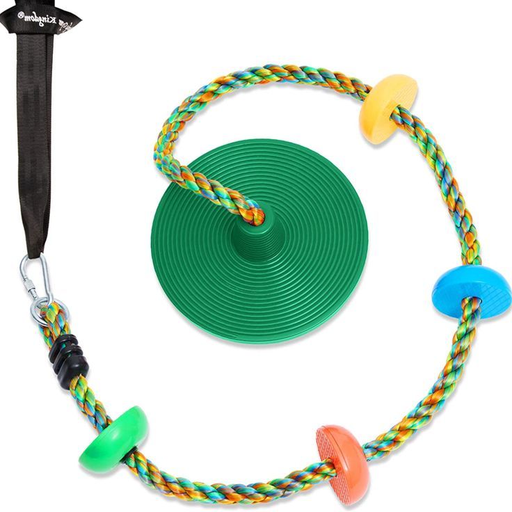 SO MUCH FUN - Our rope swing includes colorful climbing plat