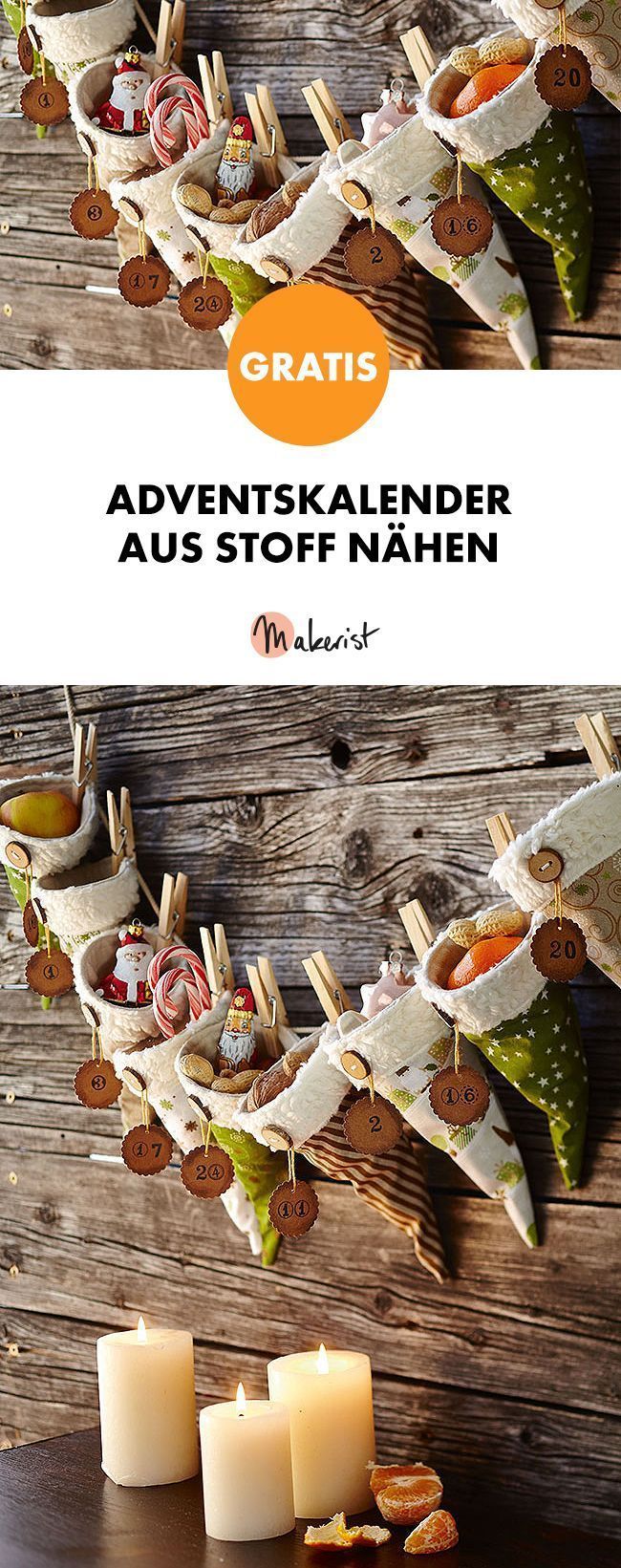 Näh-Adventskalender aus stofffreiem Nähen über Makerist.de#a