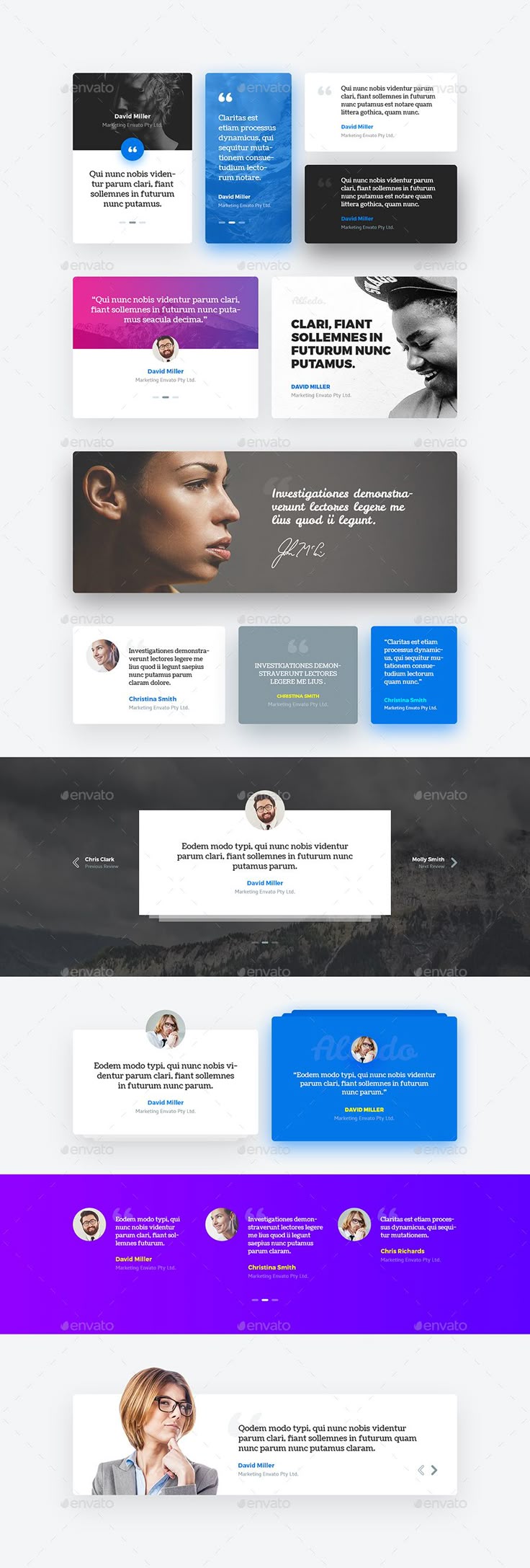 Clean and Modern Testimonials