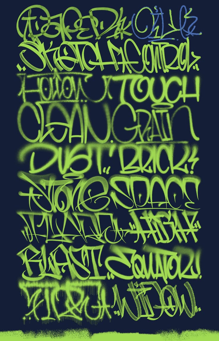 Street Brush - Graffiti Brush for Procreate | Behance☺️#Font