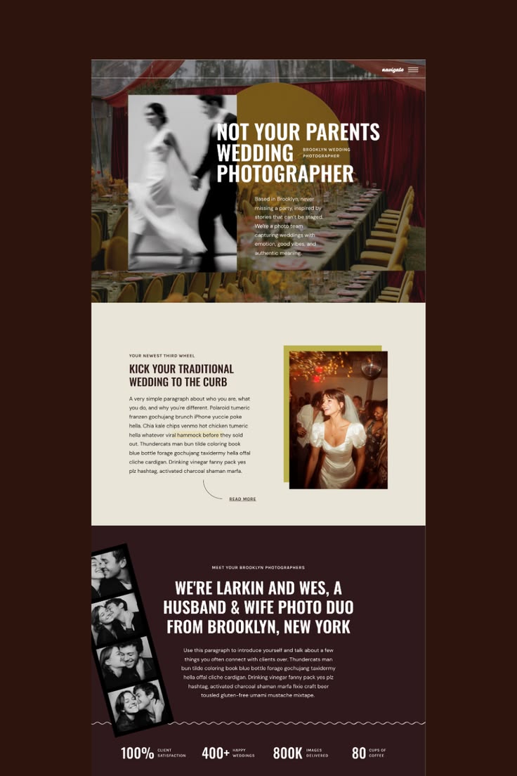 Designed for photographers who want to stand out in a sea of