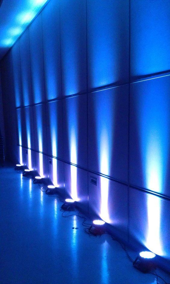 blue wall lighting lighting