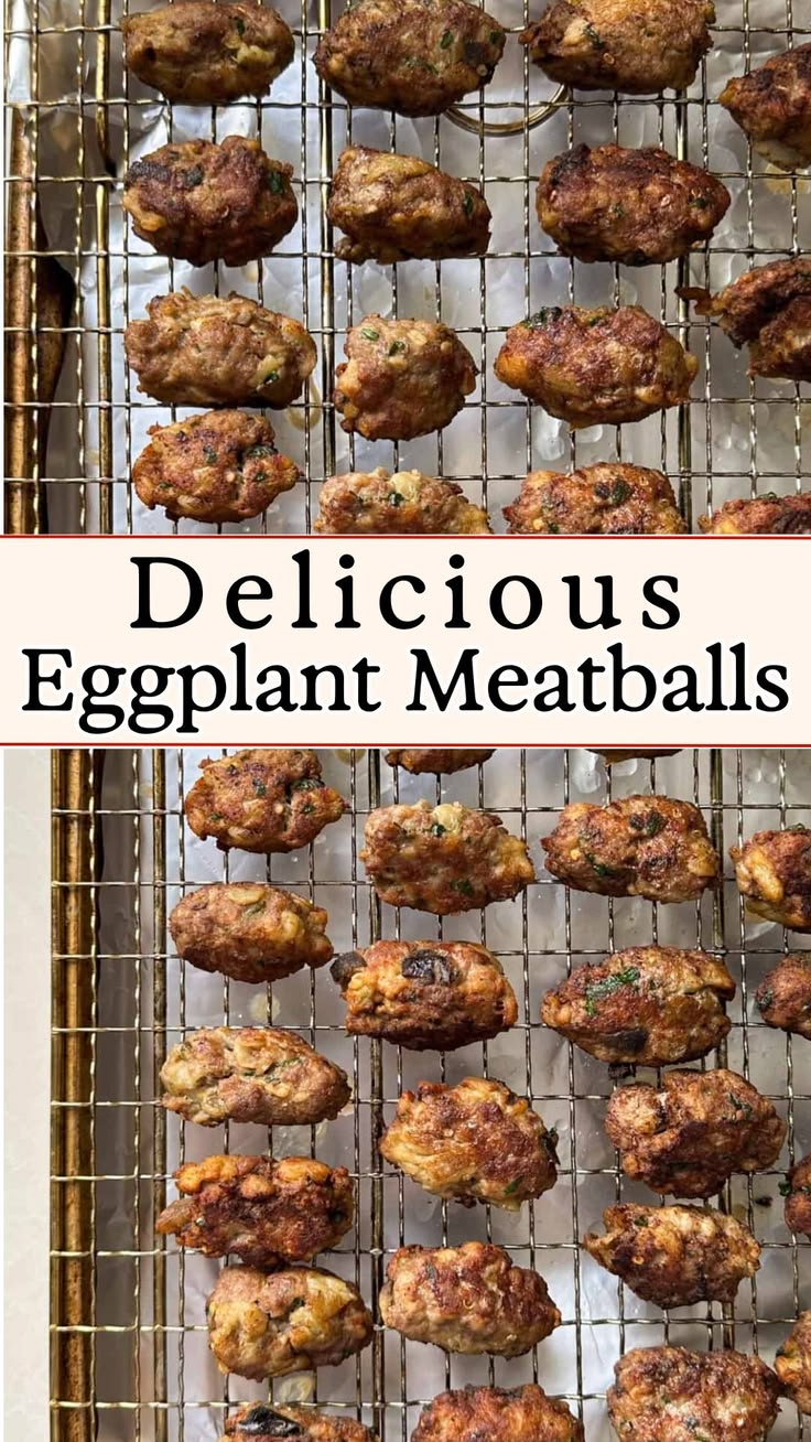 Eggplant Meatballs (aka Polpette di Melanzane Con Carne Maci