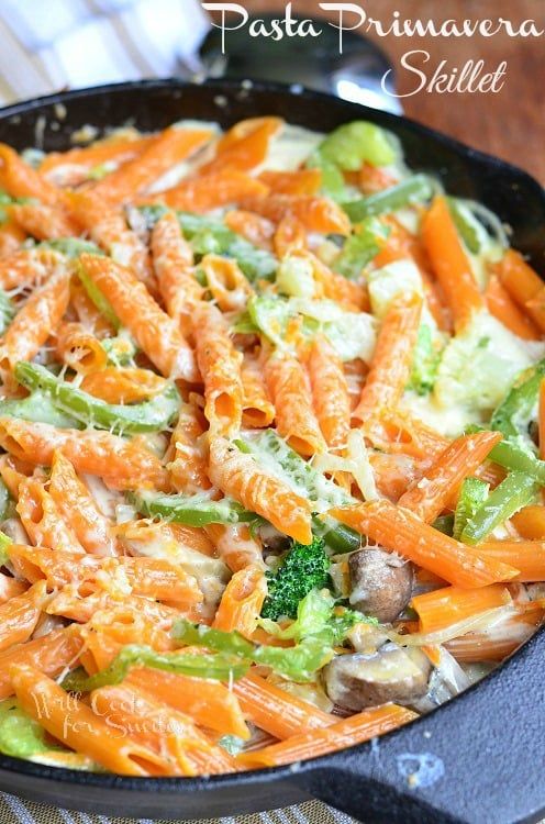 Roasted Cauliflower Leek and Mushroom Fettuccine in Garlic C