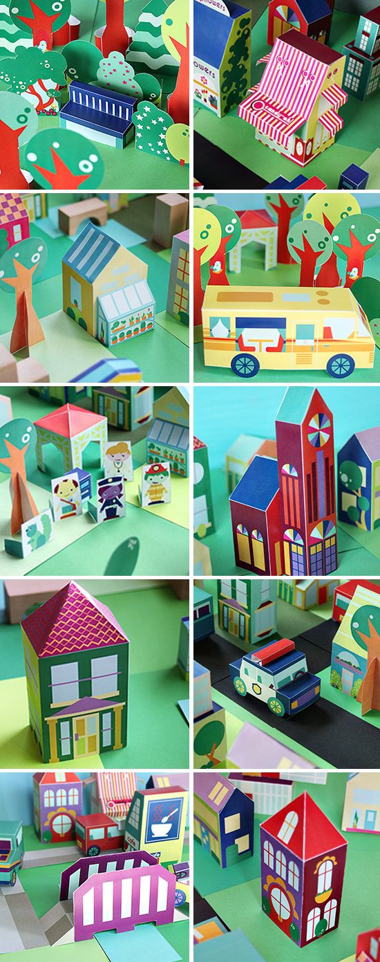 39 FREE printables to make your own neighborhood!