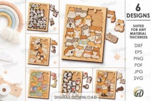 3D Animal Puzzles Bundle Laser CutPLEASE PAY ATTENTION: – Th