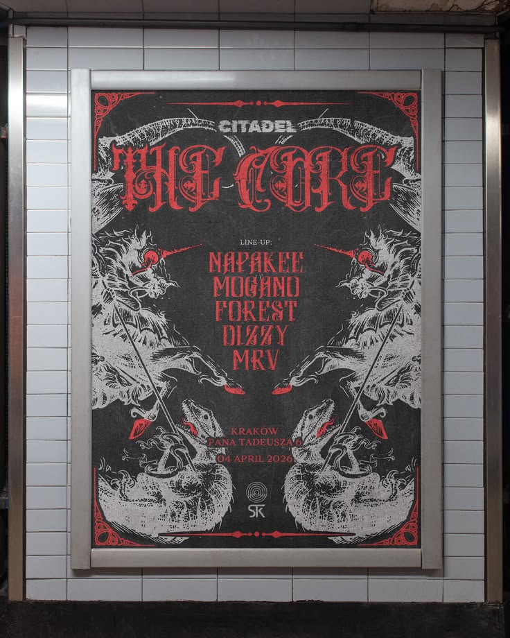Poster for the “Citadel” party in Kraków, Poland