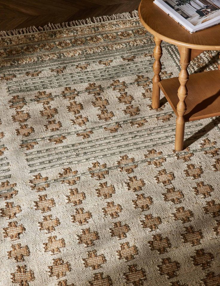 Keziah Jute + Wool Flatweave Rug