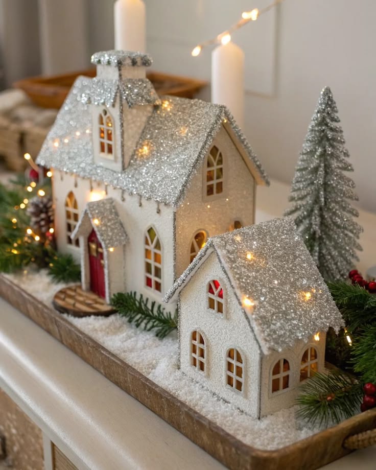 15+ Charming DIY Christmas Village Display Ideas - Chic Livi
