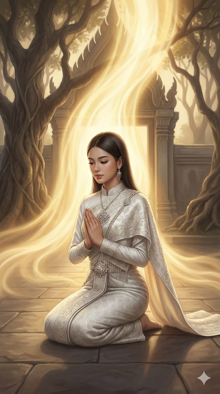 ชุดไทย ชุดขาว