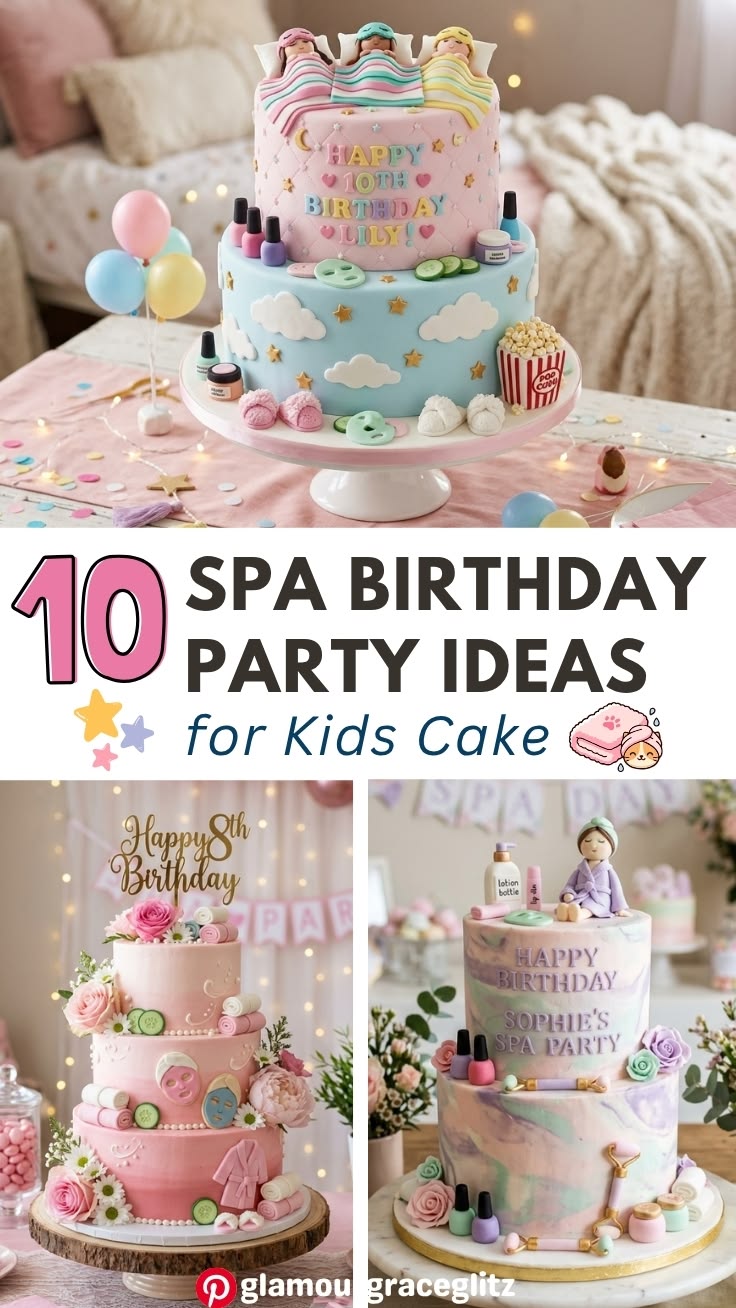 Looking for the cutest spa birthday party ideas for kids cak