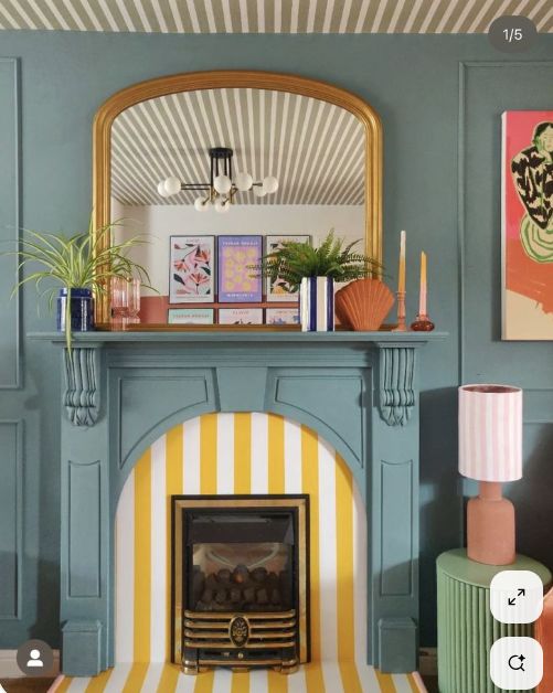 16 Summer Fireplace Mantel Decor Ideas » Lady Decluttered
