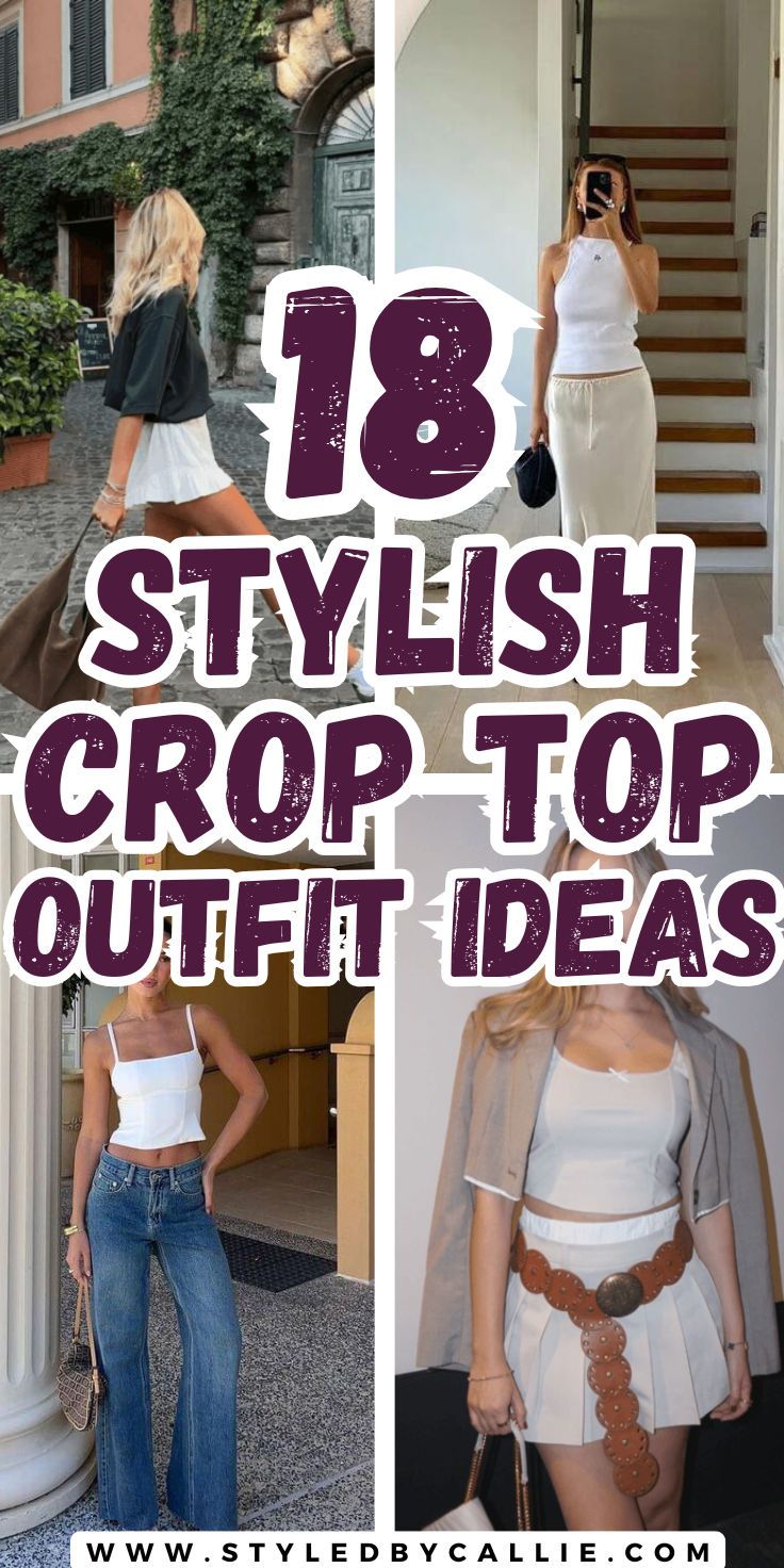 Crop top outfits are my go-to for casual but stylish vibes! 
