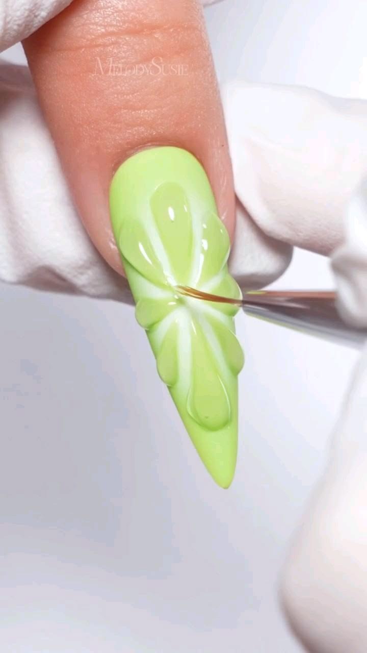 This close-up shows exactly how that perfect sharp stiletto 