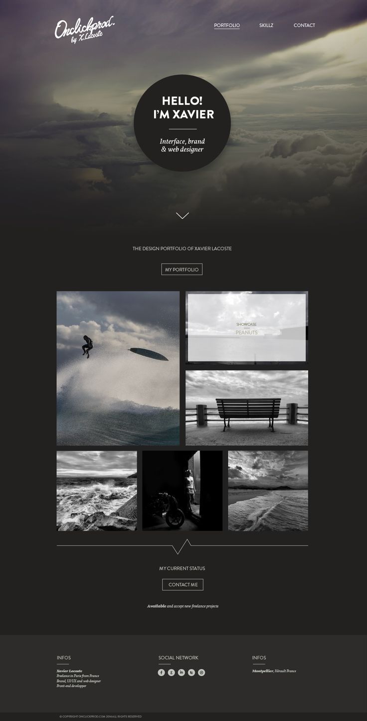 25 présentations originales pour des web design en full-page