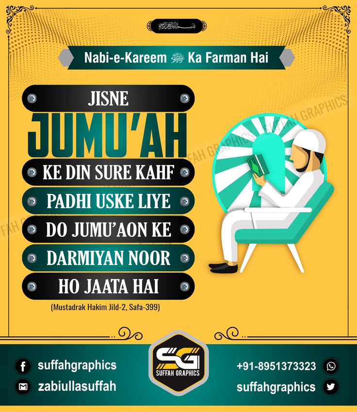 Jisne Jumu'ah Ke Din Sure Kahf Padhi Uske Liye Do Jumu'aon K