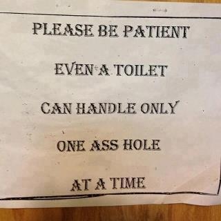 Be patient.