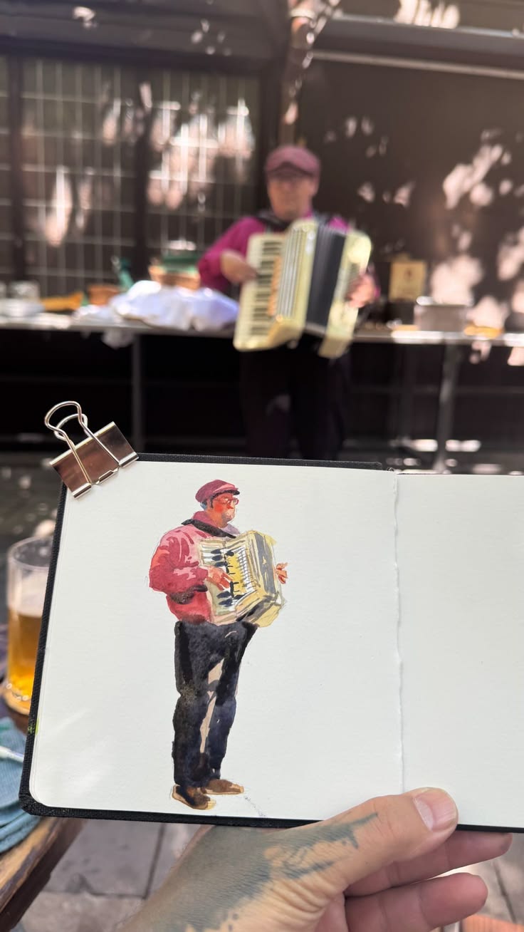 Música, aquarela e cerveja em Praga 🇨🇿