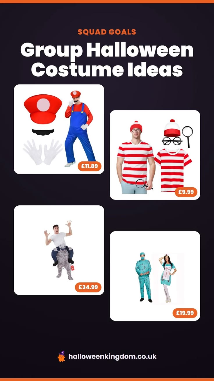 Squad Halloween sorted in one scroll. From duo classics like